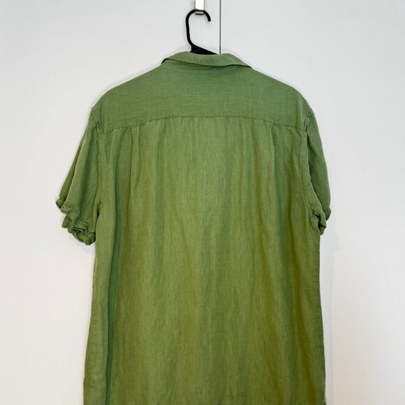 Chubbies short sleeve button down, Large, Green - Picture 2 of 3